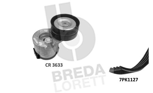 BREDA LORETT Поликлиновой ременный комплект KCA0043